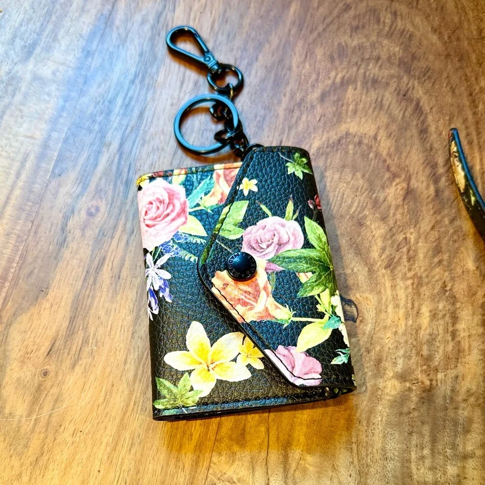 Steve Madden Floral Black Leather Women's Bag - Picture 2 of 13